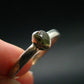 Cute Gem Moldavite Sterling Silver Ring From Czech Republic - Size 10.5 - 2.34 Grams