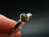 Cute Gem Moldavite Sterling Silver Ring From Czech Republic - Size 10.5 - 2.34 Grams