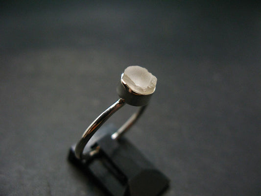 9.55 Carat Phenakite Phenacite Sterling Silver Size 8 Ring from Brazil