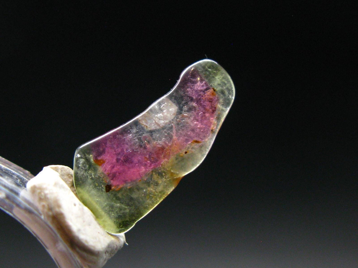 Rare Watermelon Tourmaline Crystal Slice From Brazil - 3.40 Carats