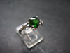 Modern Style Design!! Natural Faceted Intense Forest Green Chrome Diopside 925 Sterling Silver Ring - 1.90 Grams - Size 7.25