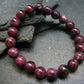 Red Tourmaline Genuine Bracelet ~ 7 Inches ~ 9mm Round Stones