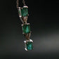 Emerald Silver Pendant W/Chain From Colombia - 2.50 Grams Total