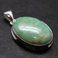 Rare Variscite Silver Plated Pendant from Utah - 1.4" - 6.00 Grams