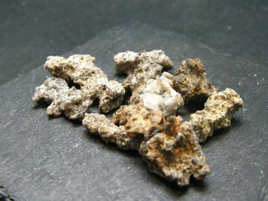 Lot of 10 Fulgurite Lightning Rocks From USA - 7.63 Grams