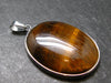 Tiger Eye Sterling Silver 925 Pendant - 1.8"