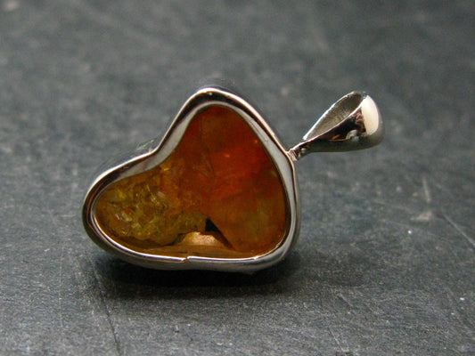 Zincite Zinkite Crystal 925 Silver Pendant From Poland - 0.9" - 3.64 Grams