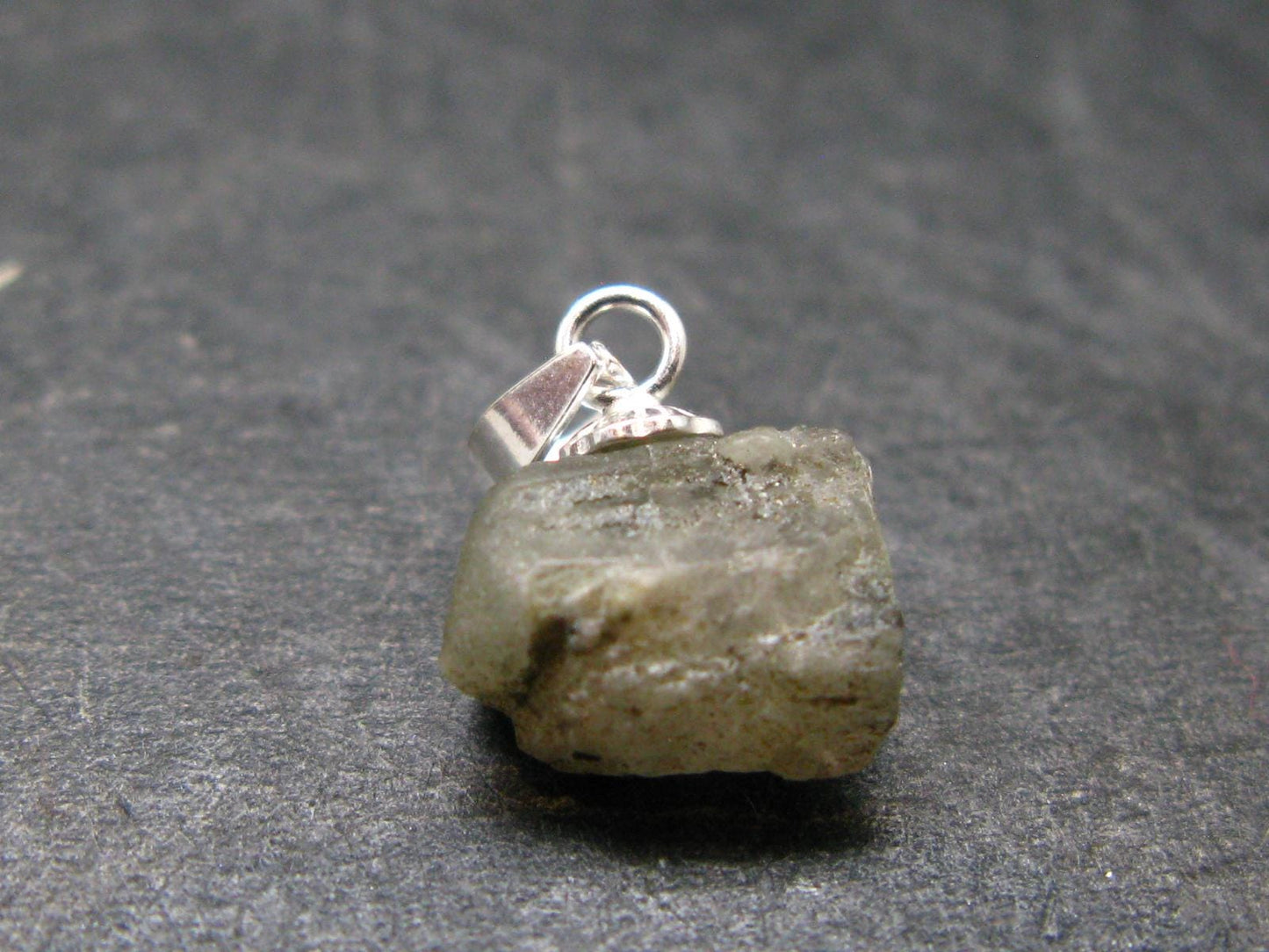Phenakite Phenacite Silver Pendant from Brazil - 0.6 Inches - 0.82 Grams