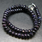 Purple Sugilite Rondelle Faceted Beads Necklace From Namibia - 19" - 48.64 Grams