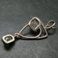 Fine Natural Herkimer Diamond Silver Pendant From New York - 2.2" - 6.16 Grams