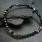 Rare Grandidierite Genuine Bracelet ~ 7 Inches ~ 4mm Facetted Beads