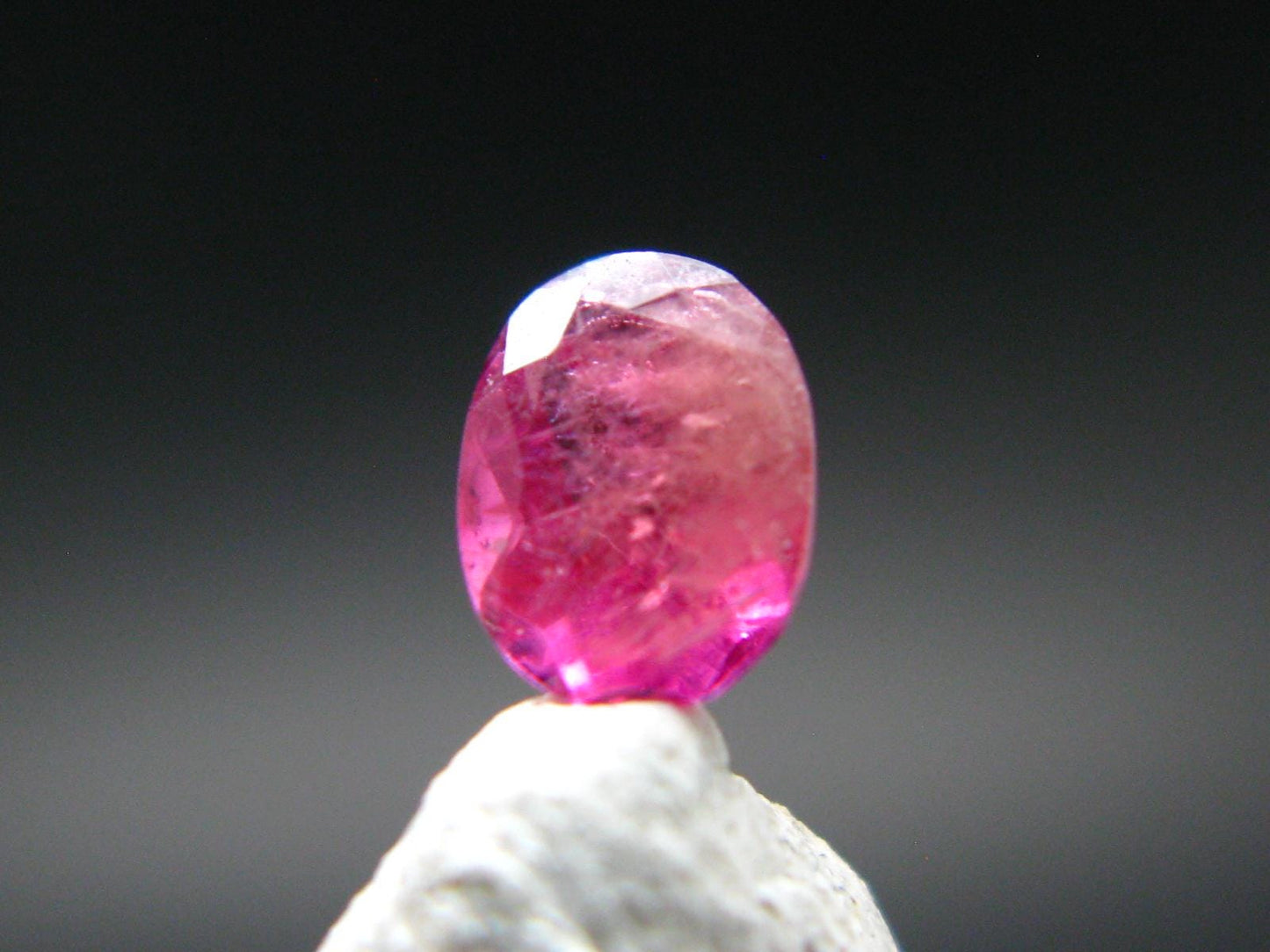 Beautiful Rare Gem Bixbite Red Beryl Emerald Cut Stone From Utah USA - 0.28 Carats - 4.8x3.5 mm