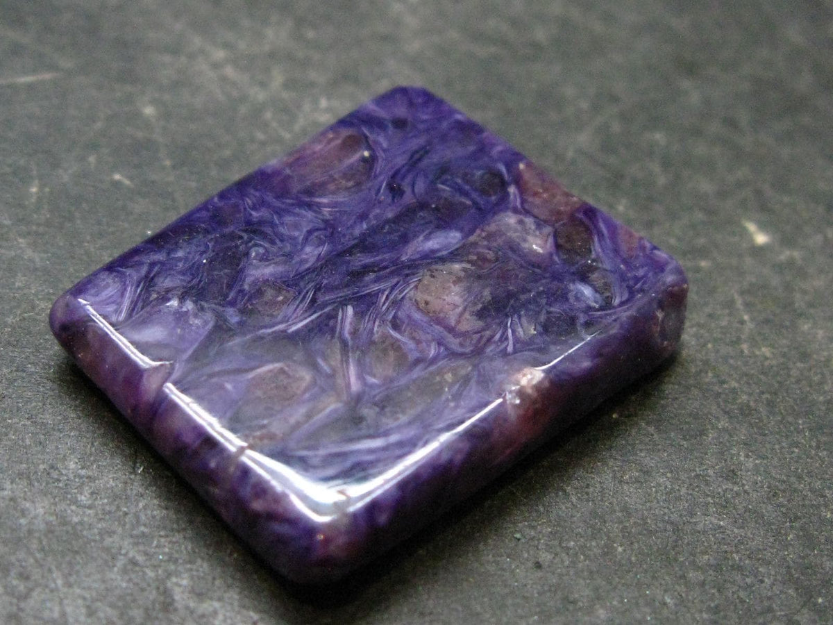 Large Nice Charoite Tumbled Stone from Russia - 8.0 Grams - 1.1"