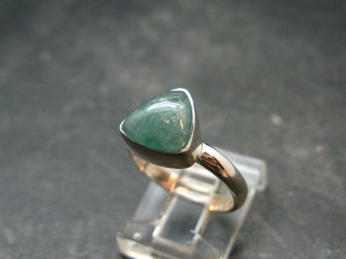 Extremely Rare Grandidierite Silver Ring From Madagascar - Size 6 - 2.63 Grams