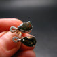 Moldavite Tektite Silver Earrings from Czech Republic - 2.40 Grams