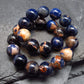 Sodalite & Sunstone Genuine Bracelet ~ 7 Inches ~ 8mm Round Beads