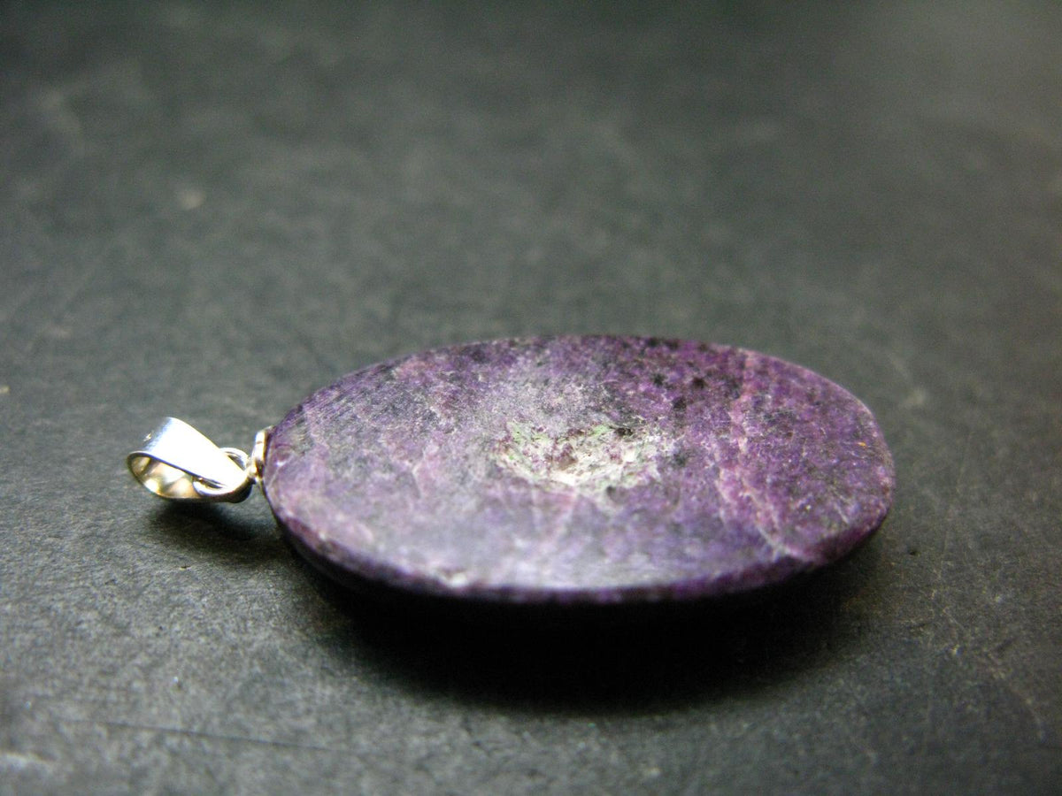 Rare Silver Stichtite Pendant from Australia - 1.4"