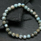 Larimar Genuine Bracelet ~ 7 Inches ~ 6mm Round Beads
