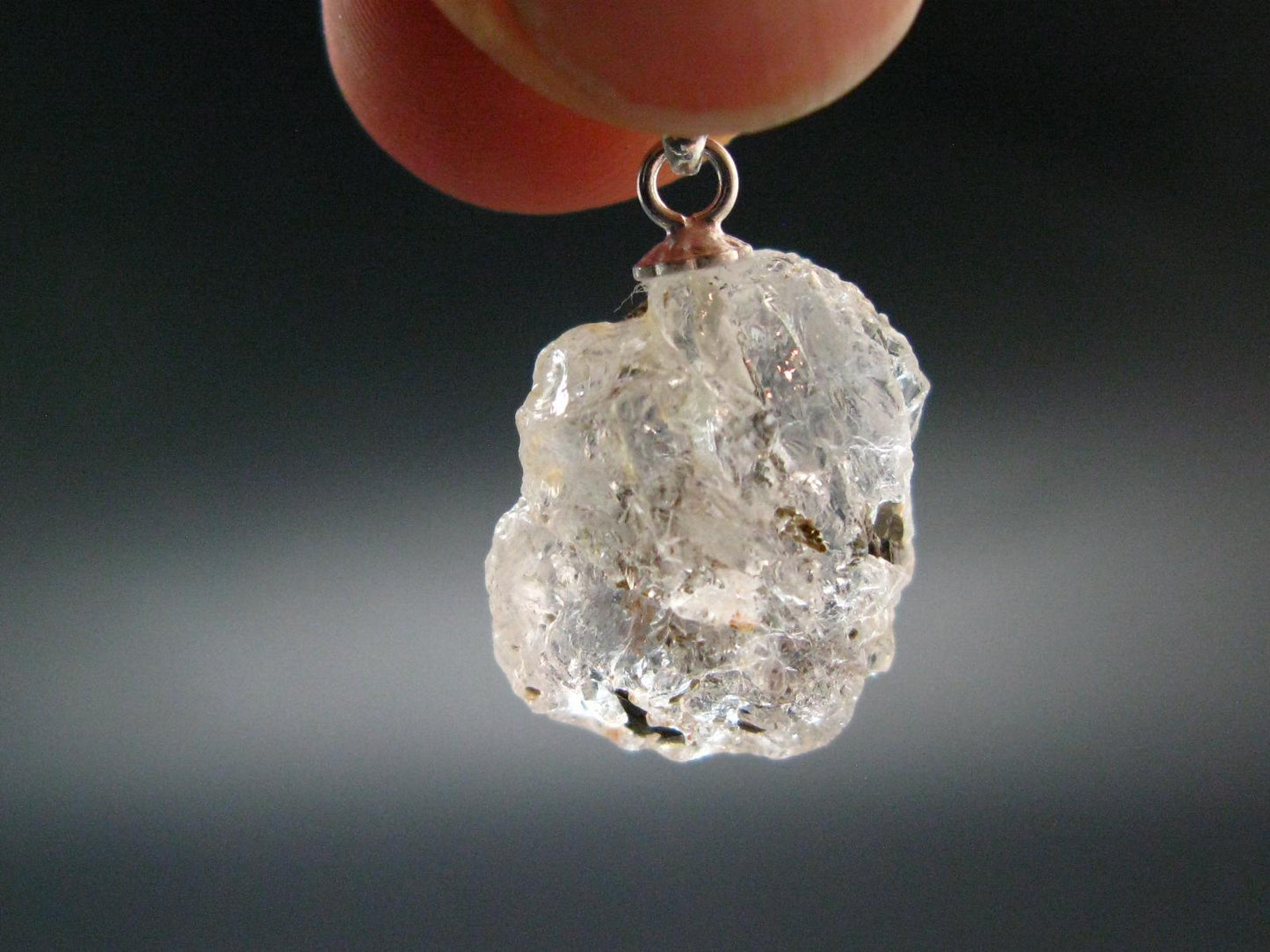 Phenakite Phenacite Crystal Silver Pendant From Russia - 0.9" - 2.81 Grams