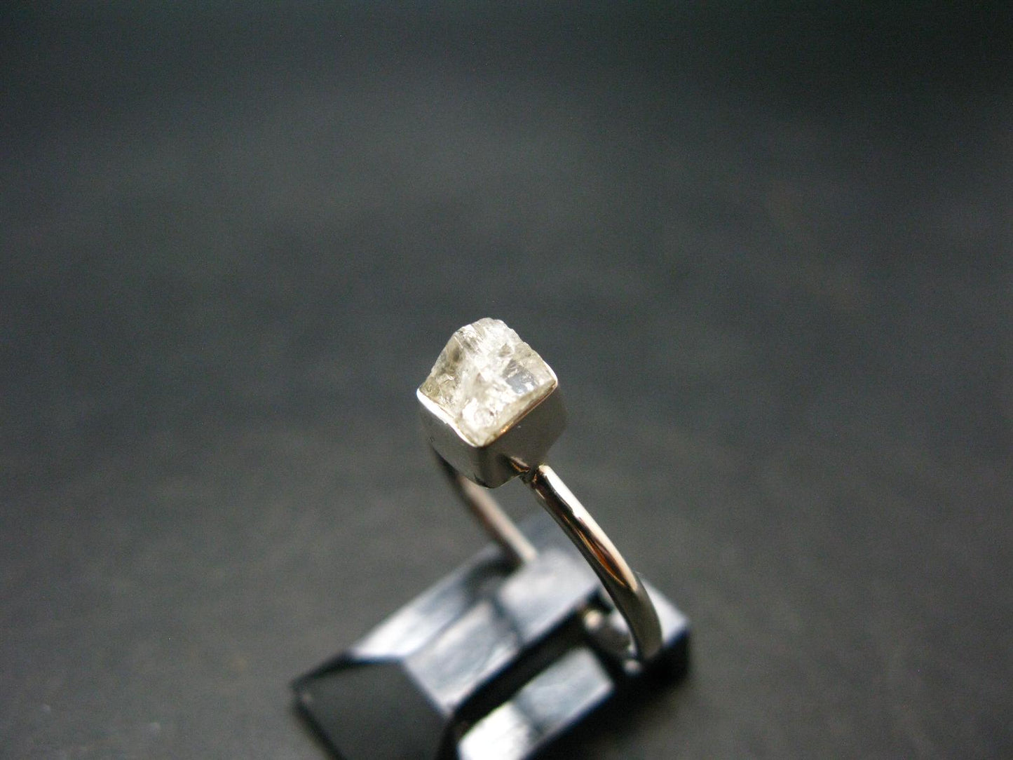 Amblygonite Silver Ring From Brazil - 1.82 Grams - Size 6