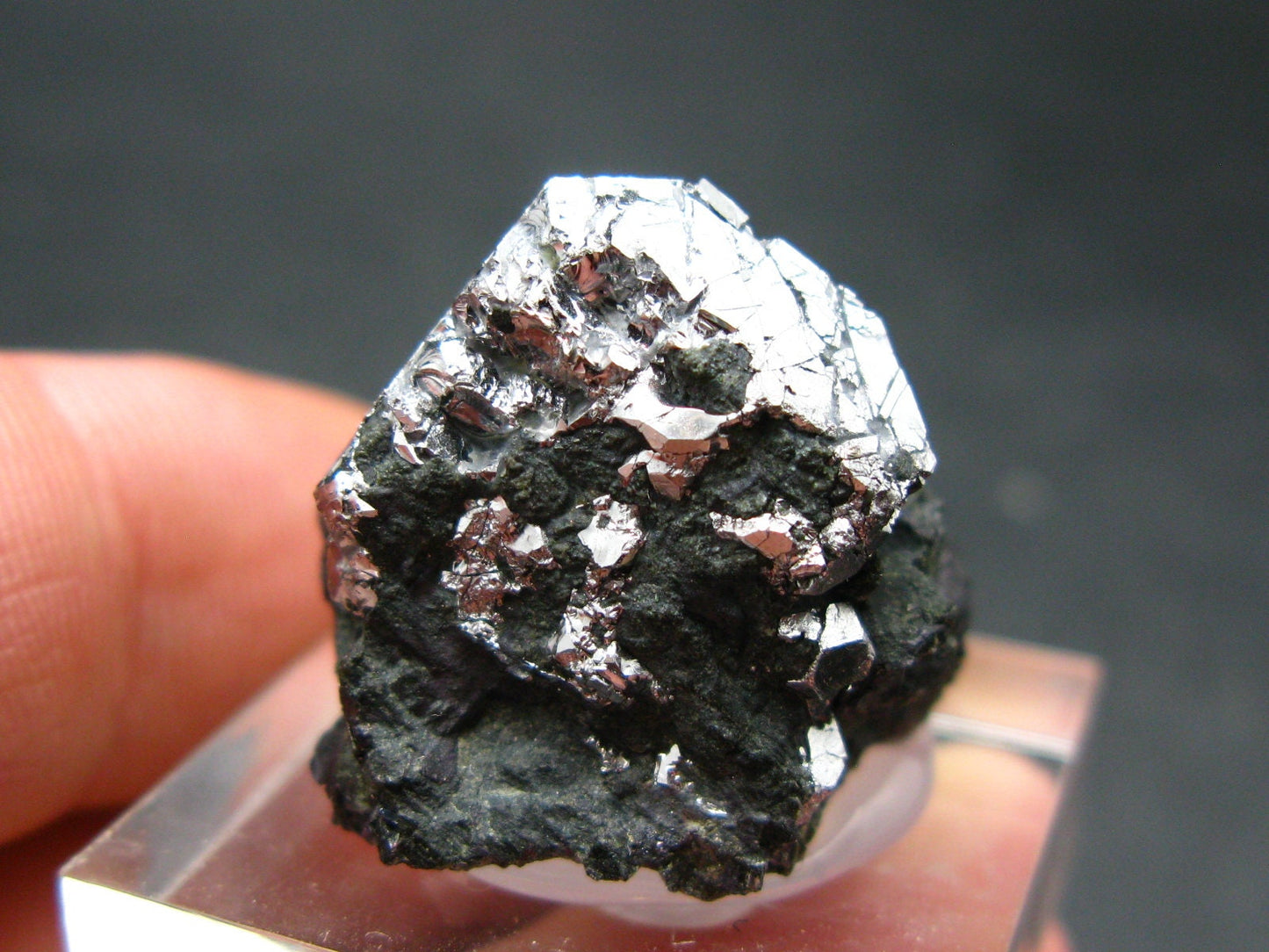 Sperrylite Crystal On Matrix From Norilsk Russia - 1.0" - 20mm Crystal!!!