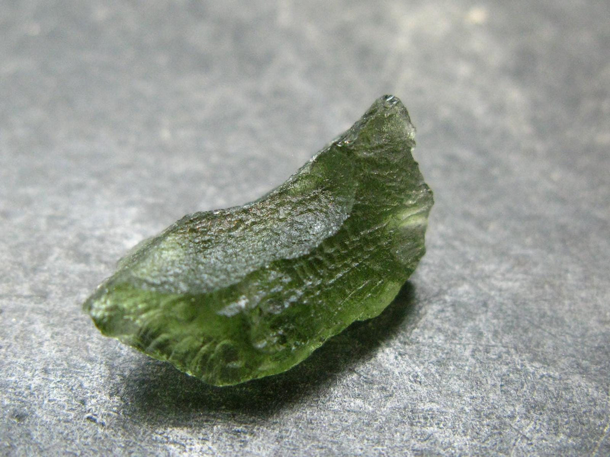 Moldavite Tektite Raw Piece from Czech Republic - 0.7" - 5.85 Carats - 1.17 Grams