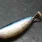 Blue Ice Glacierite Silver Pendant from Indonesia - 1.9" - 7.0 Grams