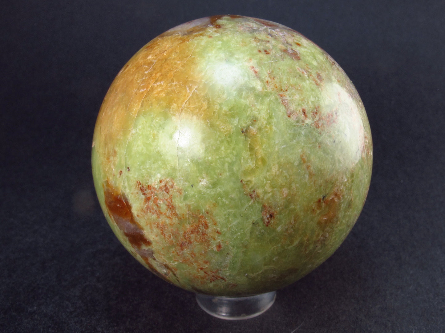 Rare Green Opal Sphere From Peru- 1.9" - 128 Grams