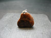 Rare Tumbled Brownish Pink Bustamite Silver Pendant with Attractive Pattern From South Africa - 1.1" - 9.47 Grams
