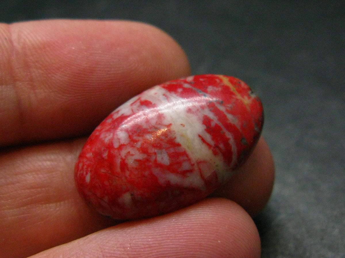 Cinnabar Cabochon from Russia - 3.20 Grams - 24 x 14 mm