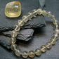 Yellow Fluorite Genuine Bracelet ~ 7 Inches ~ 8mm Round Beads