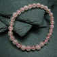 Morganite Genuine Bracelet ~ 7 Inches ~ 6mm Round Beads