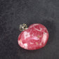 Rhodochrosite Heart Silver Pendant from Alma Colorado - 1.1" - 8.12 Grams