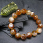 Citrine Genuine Bracelet ~ 7 Inches ~ 12mm Facetted Beads