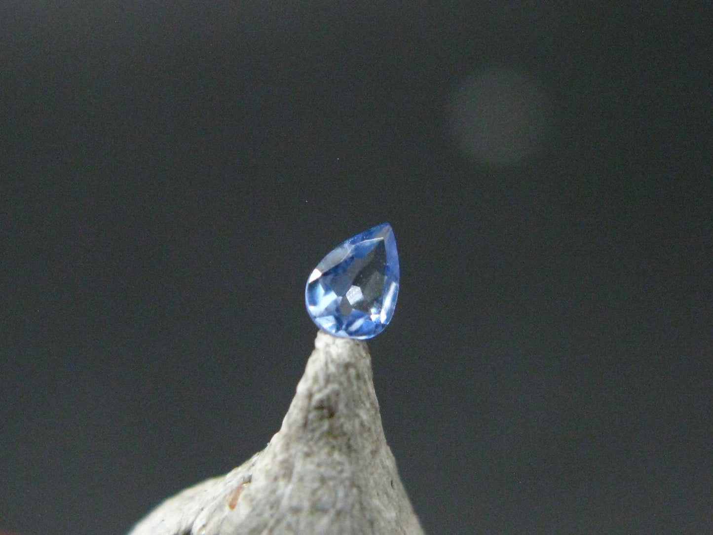 Gem Benitoite Cut Stone From California - 0.05 Carats - 2.8x2.0mm