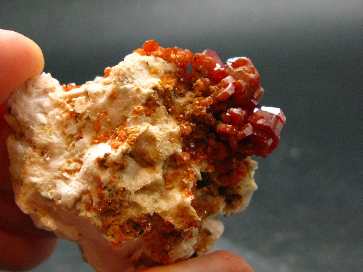 Large Vanadinite Cluster From Morocco - 1.6" - 63.36 Grams