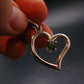 Moldavite Tektite Silver Pendant from Czech Republic - 1.3" - 4.07 Grams