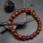 Garnet Hessonite Genuine Bracelet ~ 7 Inches ~ 8mm Round Beads