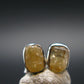 Herderite Stud Earrings Sterling Silver From Brazil - 1.27 Grams
