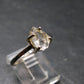 Fine Clear Natural Herkimer Diamond Silver Ring From New York - Size 8 - 2.02 Grams