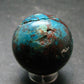 Quantum Quattro Sphere - Malachite Shattuckite Chrysocola Dioptase - 1.2" - 47.82 Grams