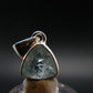 Stunning Genuine Faceted Aquamarine Gem Sterling Silver Pendant From Brazil - 0.7"