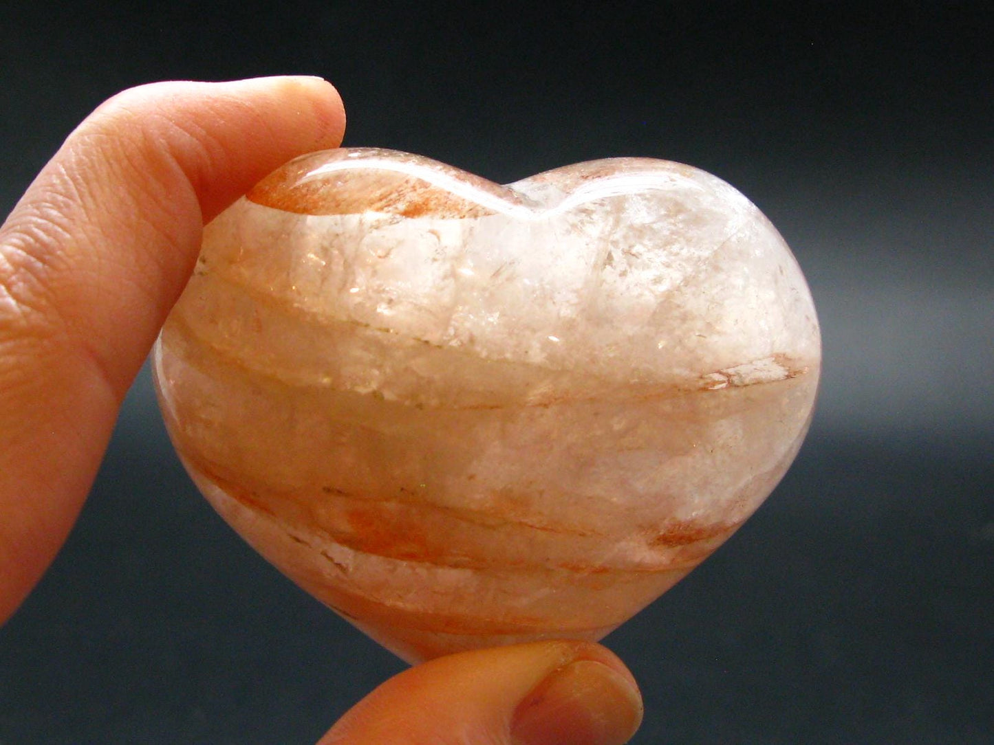 Agnitite Tumbled Heart From Madagascar - 1.8" - 129.76 Grams