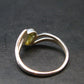 Moldavite Tektite Silver Ring from Czech Republic - 6.25 Size - 1.47 Grams