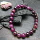 Ruby Genuine Bracelet ~ 7 Inches ~ 8mm Round Beads