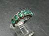 Emerald Faceted Silver Ring from Colombia - 4.38 Grams Total - Size 7.5