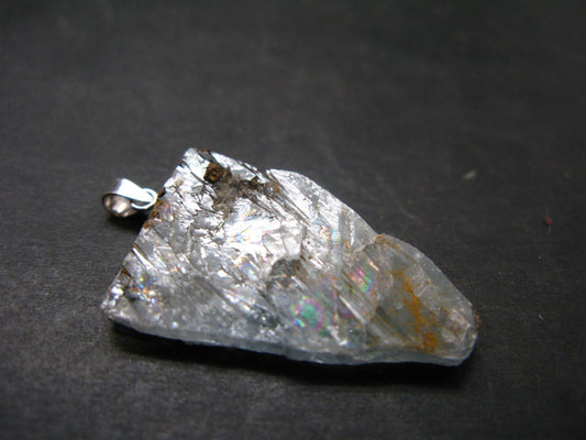 Barite Silver Pendant From Morocco - 1.5" - 7.74 Grams