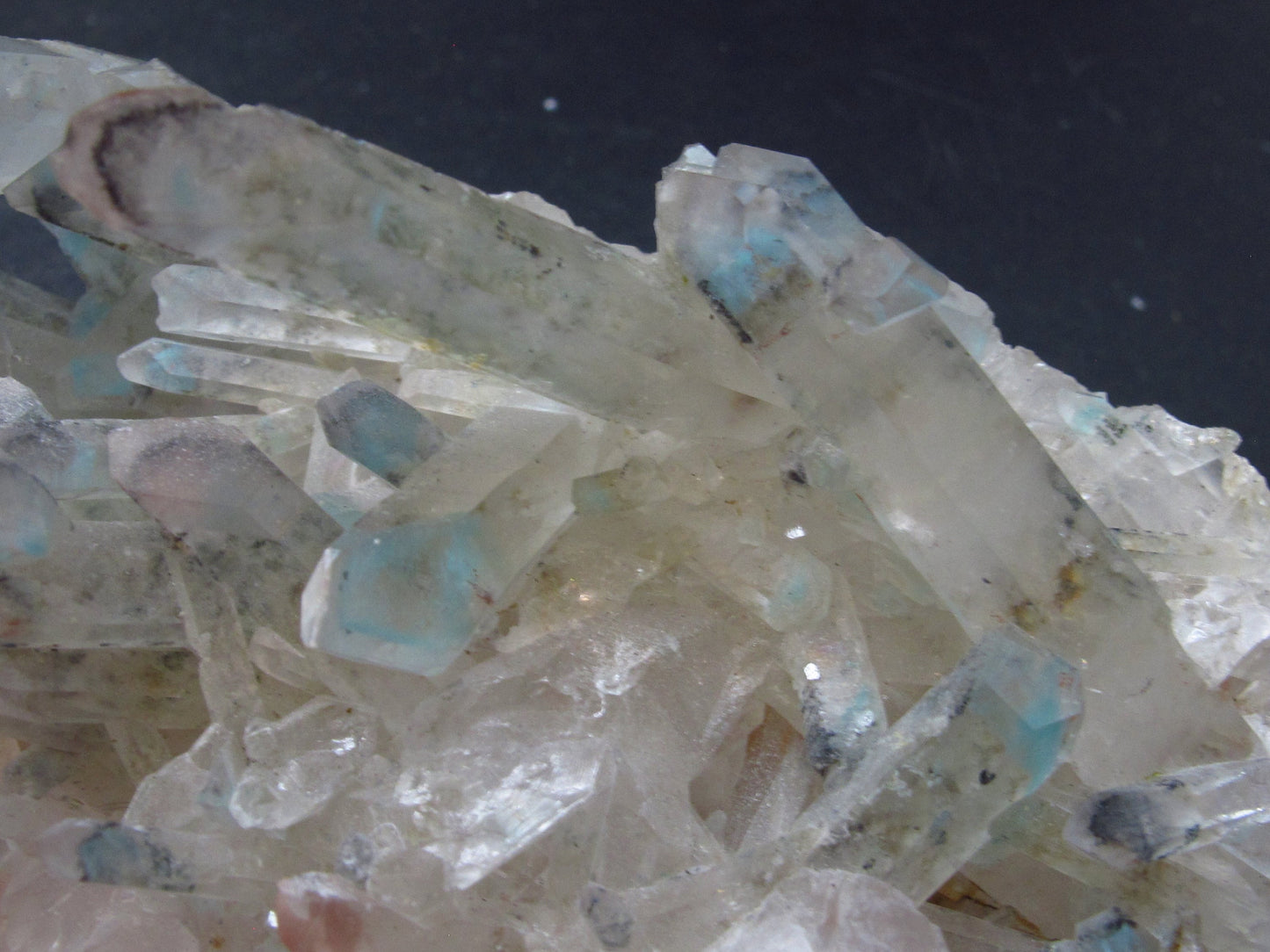 Rare Ajoite in Quartz Cluster from South Africa - 3.7" - 126.5 Grams