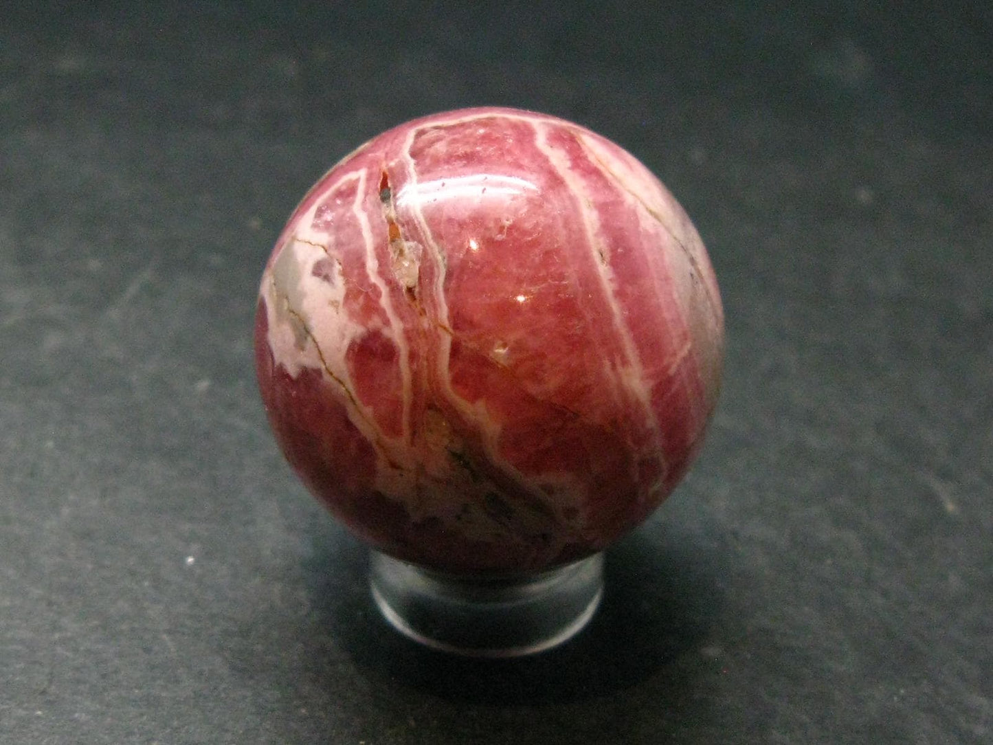 Rhodochrosite Sphere Ball from Argentina - 1.2" - 47.92 Grams