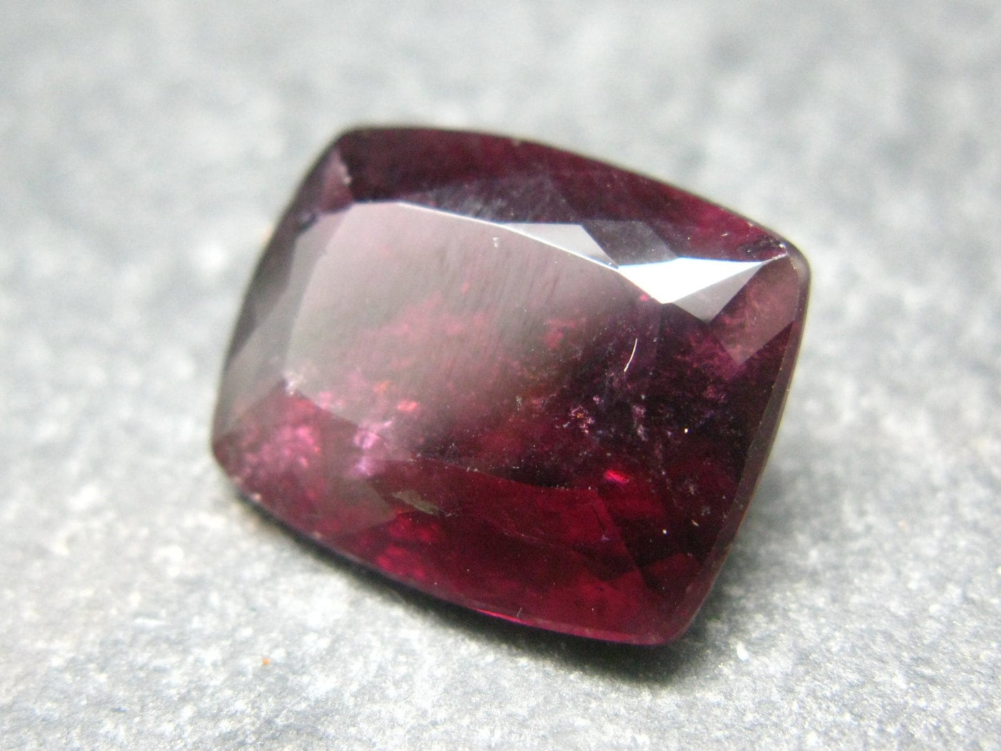 Red Tourmaline Cut Stone Gem From Brazil - 10.92 Carats - 15x12mm